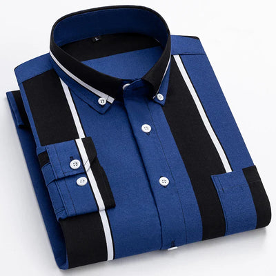 Jason | Bold Panel Stripe Shirt