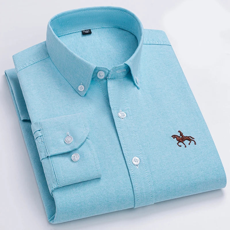 Timothy | Embroidered Oxford Shirt