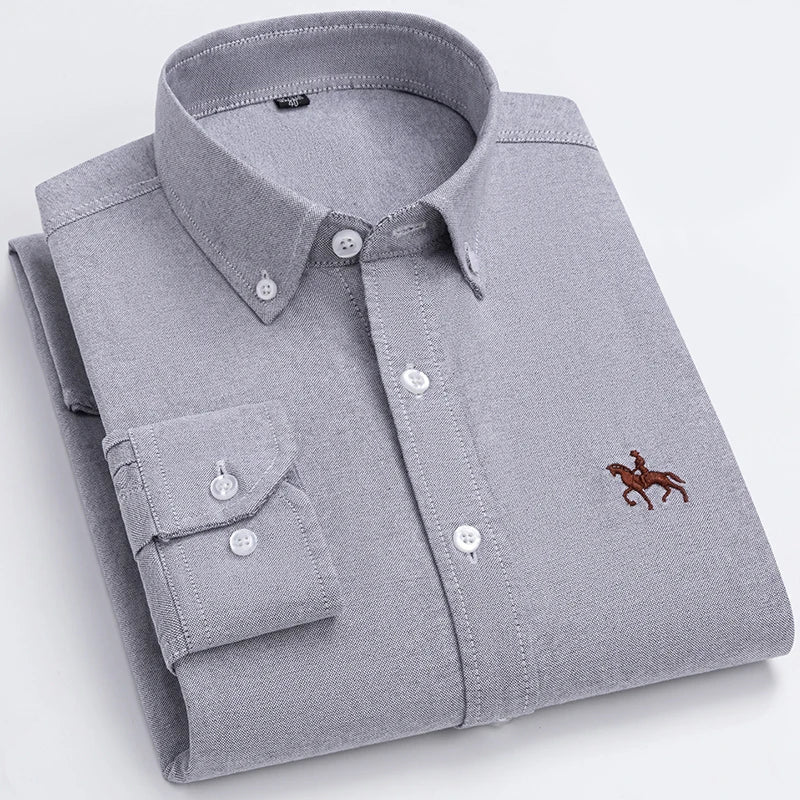 Timothy | Embroidered Oxford Shirt