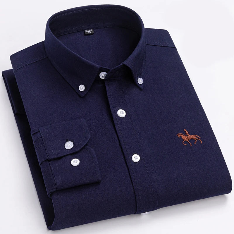 Timothy | Embroidered Oxford Shirt